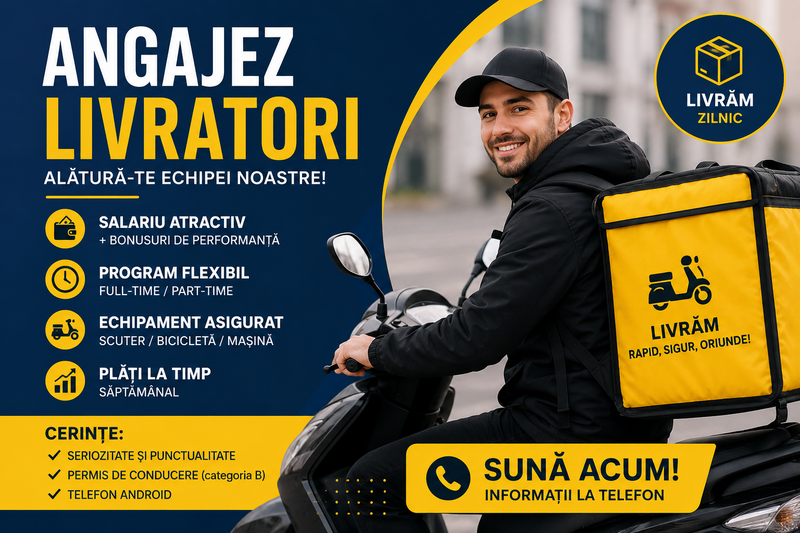 Curier/ Livrator mancare